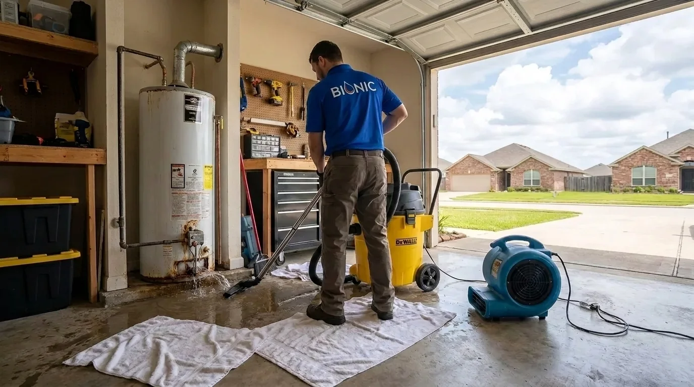 24/7 Emergency Water Heater Flood Cleanup in Houston